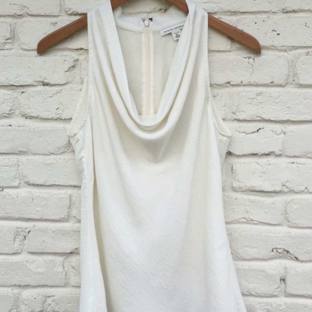 NWT BANANA REPUBLIC White Cowl Neck Top